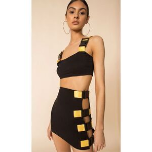 NWOT A12 Superdown Lara Buckle Set in Black, Small $90 A12